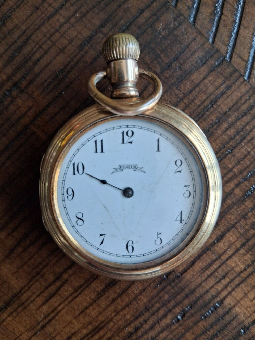 Elgin National Watch Company Pocket Watch. 18K solid gold hunter case